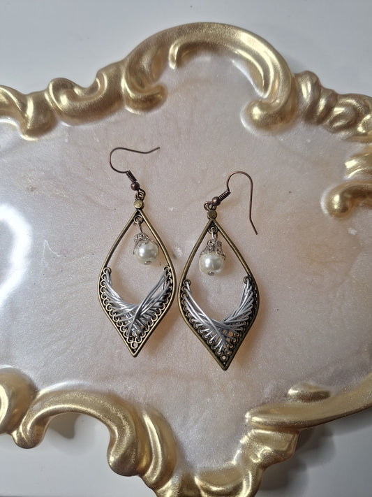 Boucles d'oreilles tressées