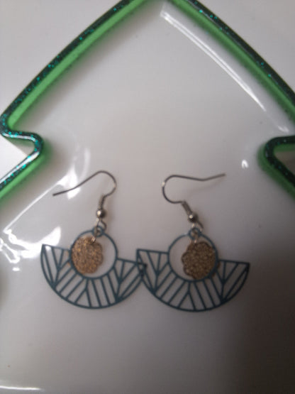 Boucles d'oreilles demi cercle