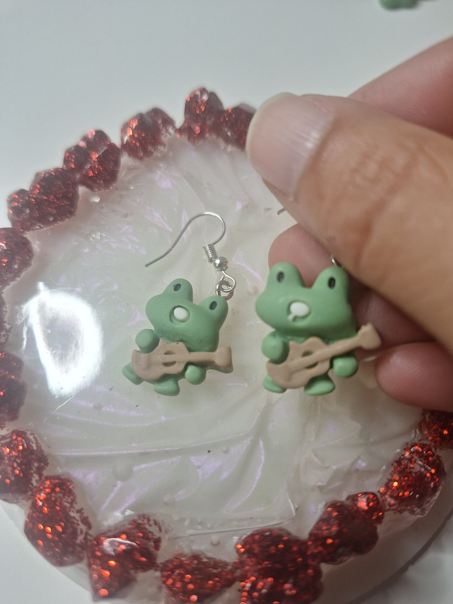 Boucles d'oreilles grenouille