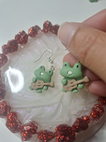 Boucles d'oreilles grenouille