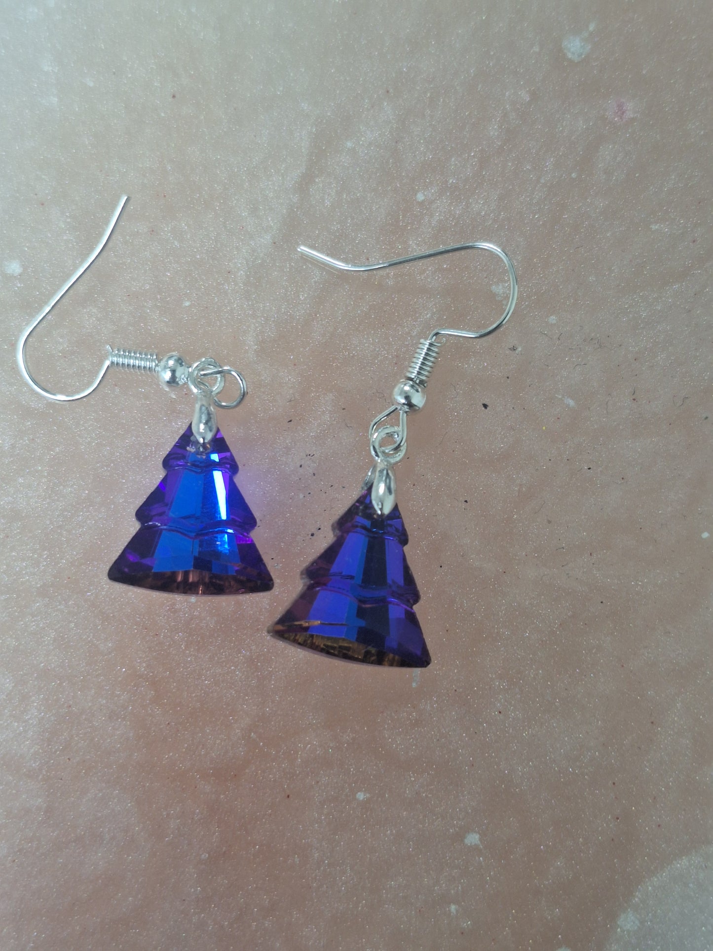 Boucles d'oreilles sapin de Noël