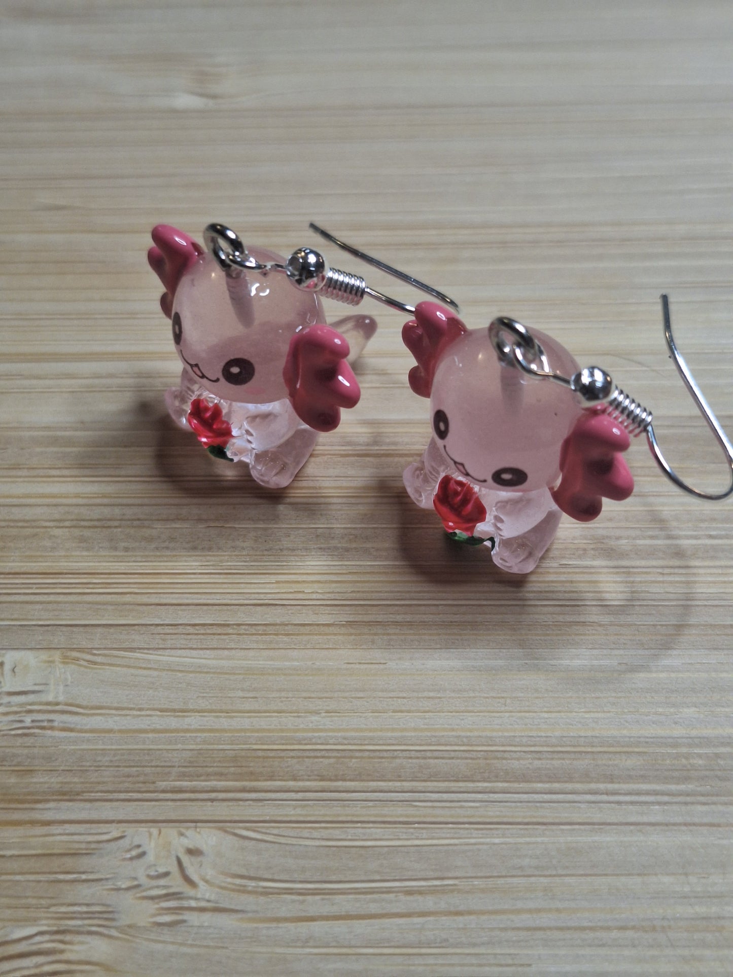 Boucles d'oreilles axolotl