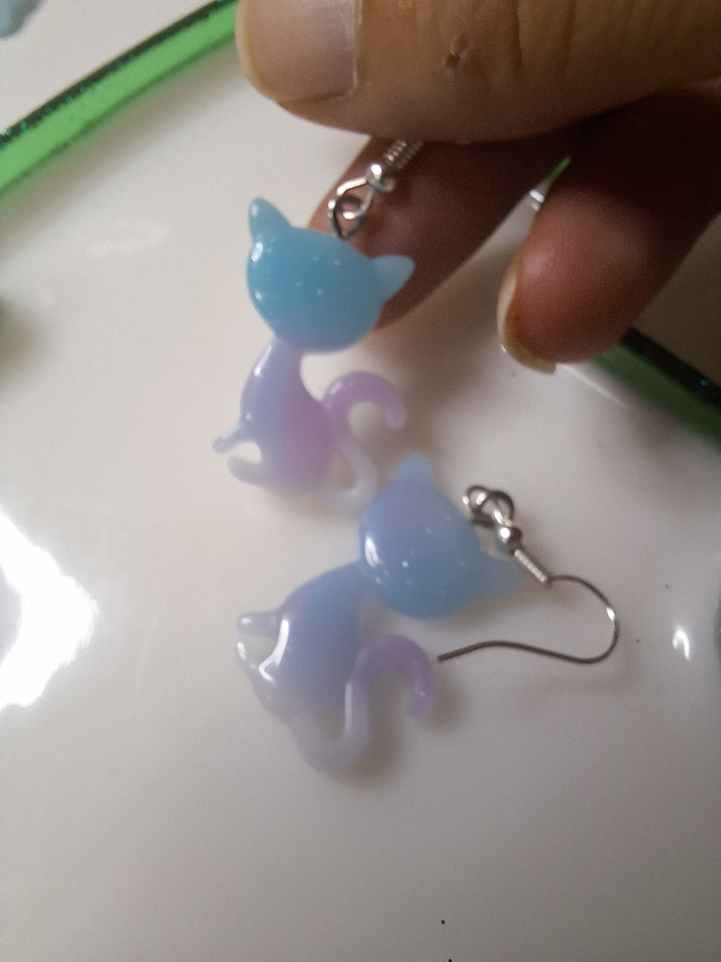 Boucles d'oreilles chat