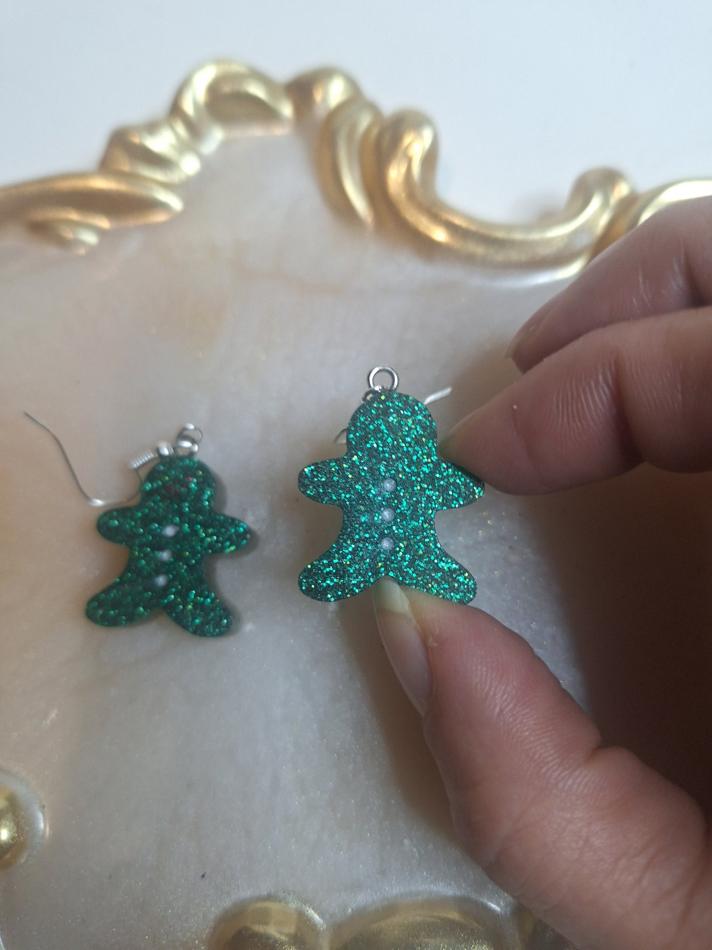 Boucles d'oreilles pain d épices