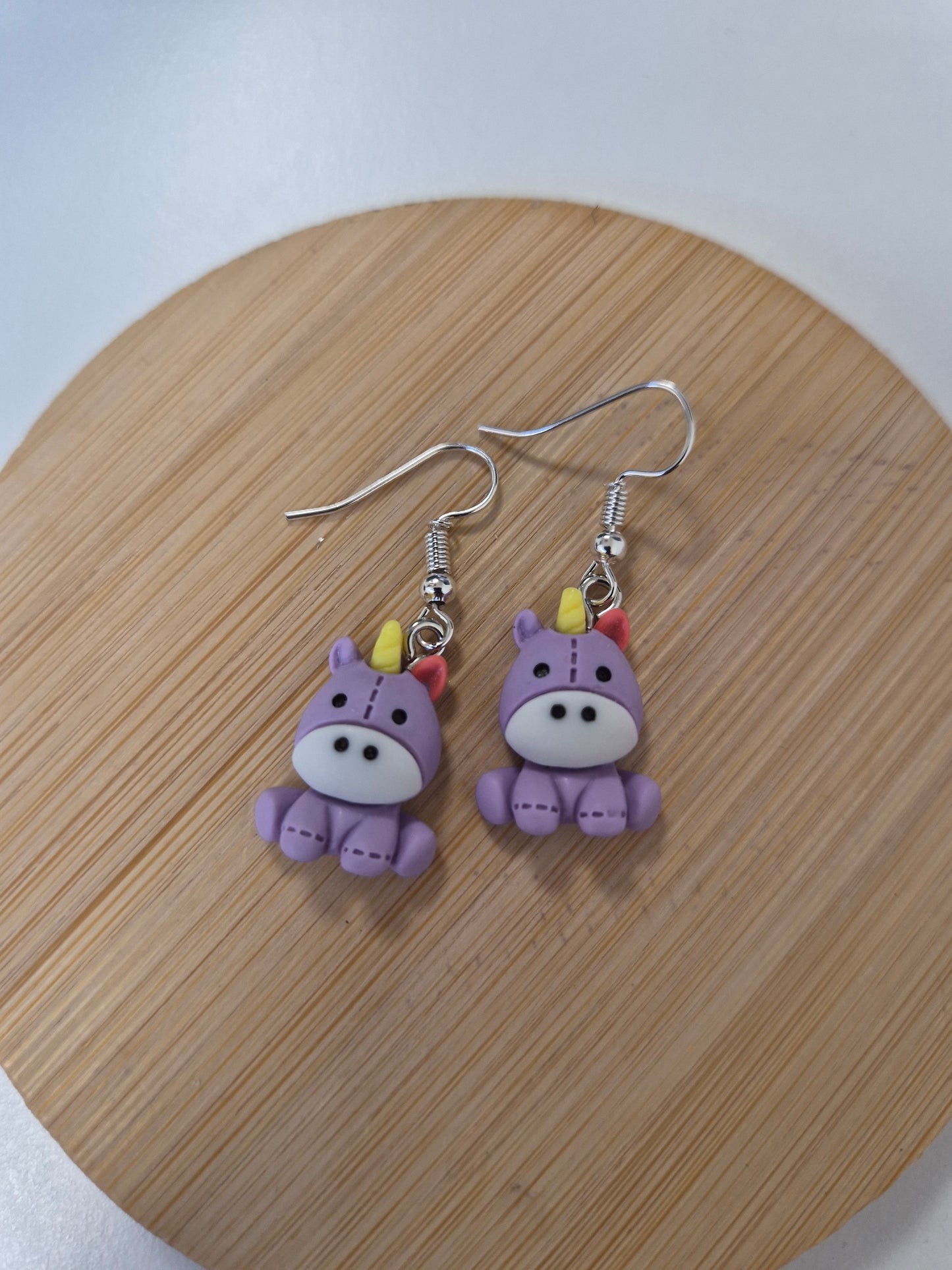 Boucles d'oreilles licorne