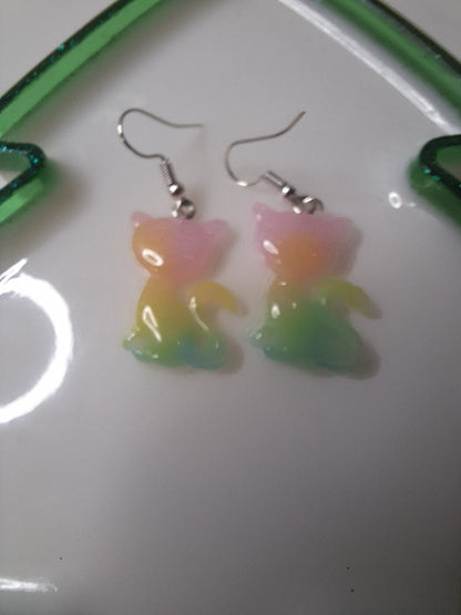 Boucles d'oreilles chat