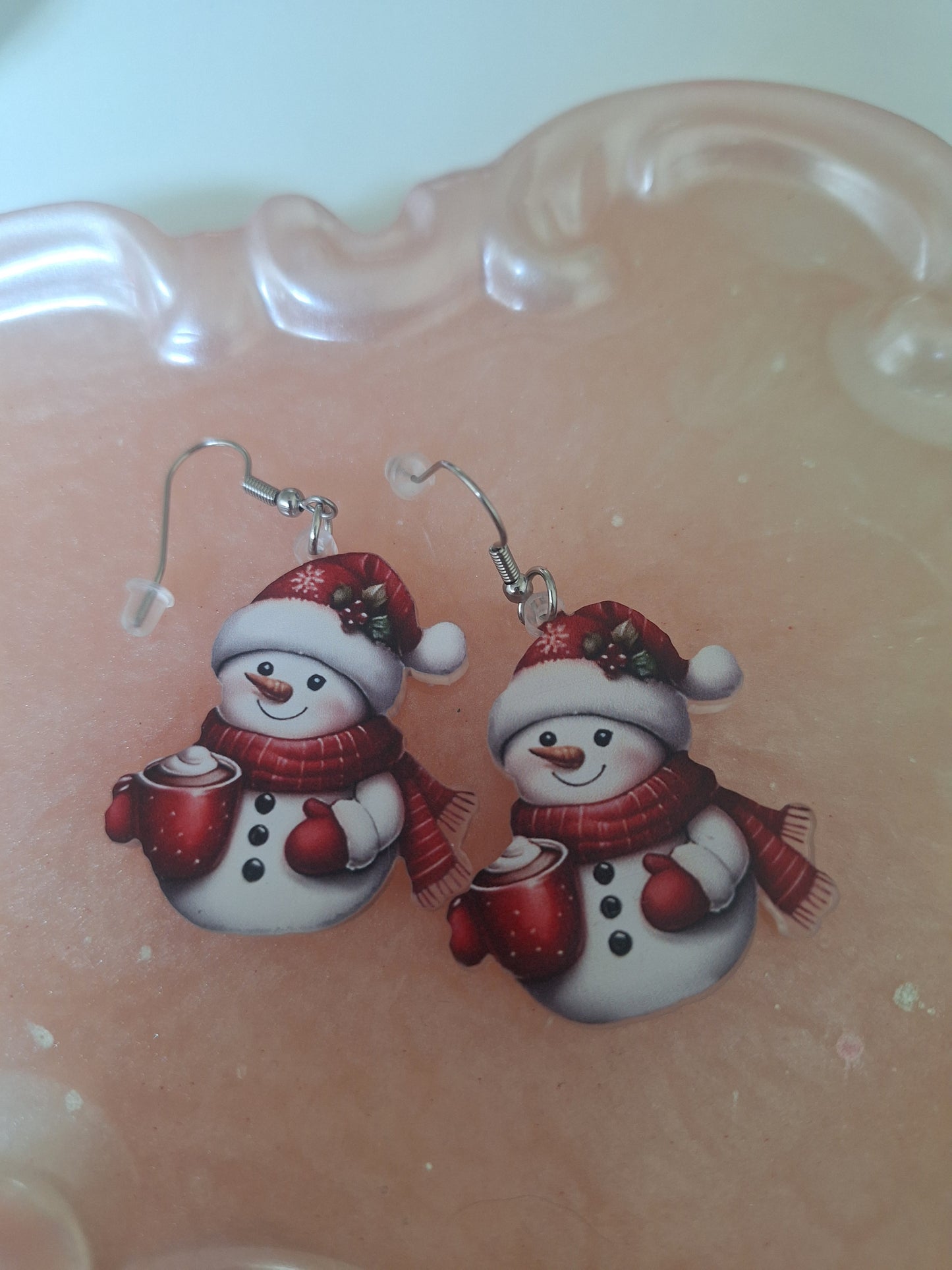 Boucles d'oreilles bonhomme de Noël