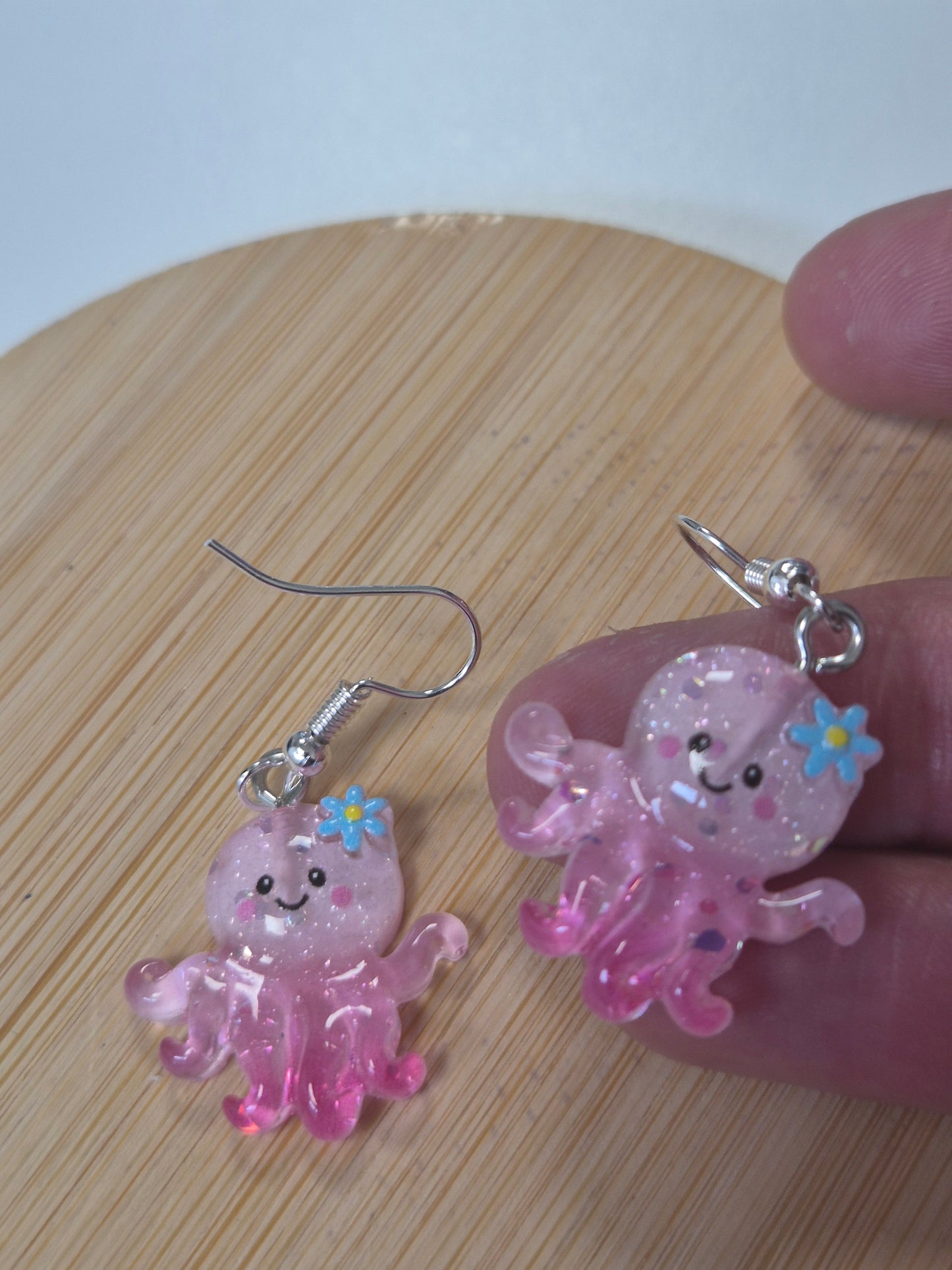 Boucles d'oreilles méduse
