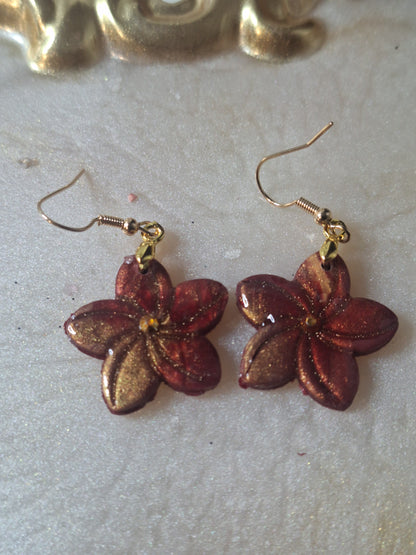 Boucles d'oreilles fleur fleur de tiare