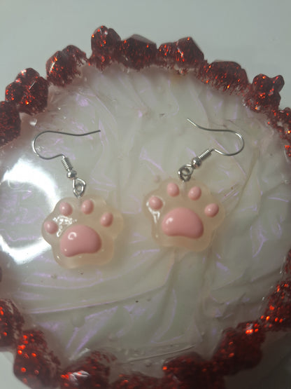 Boucles d'oreilles patte de chat