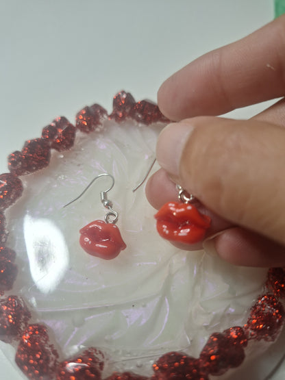 Boucles d'oreilles bouche