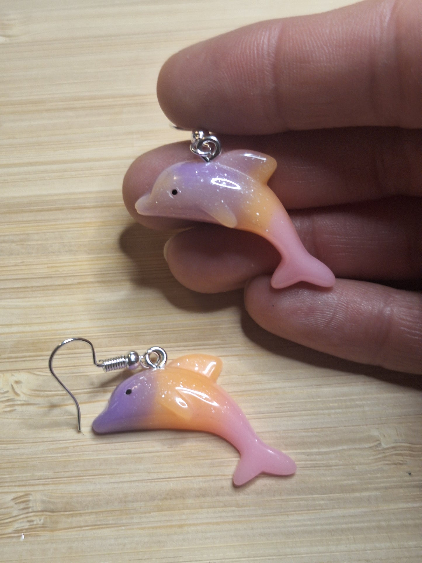 Boucles d'oreilles dauphin