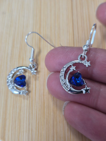 Boucles d'oreilles lune