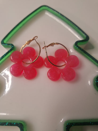 Boucles d'oreilles pampille marguerite