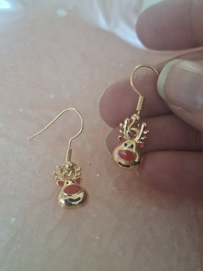 Boucles d'oreilles renne