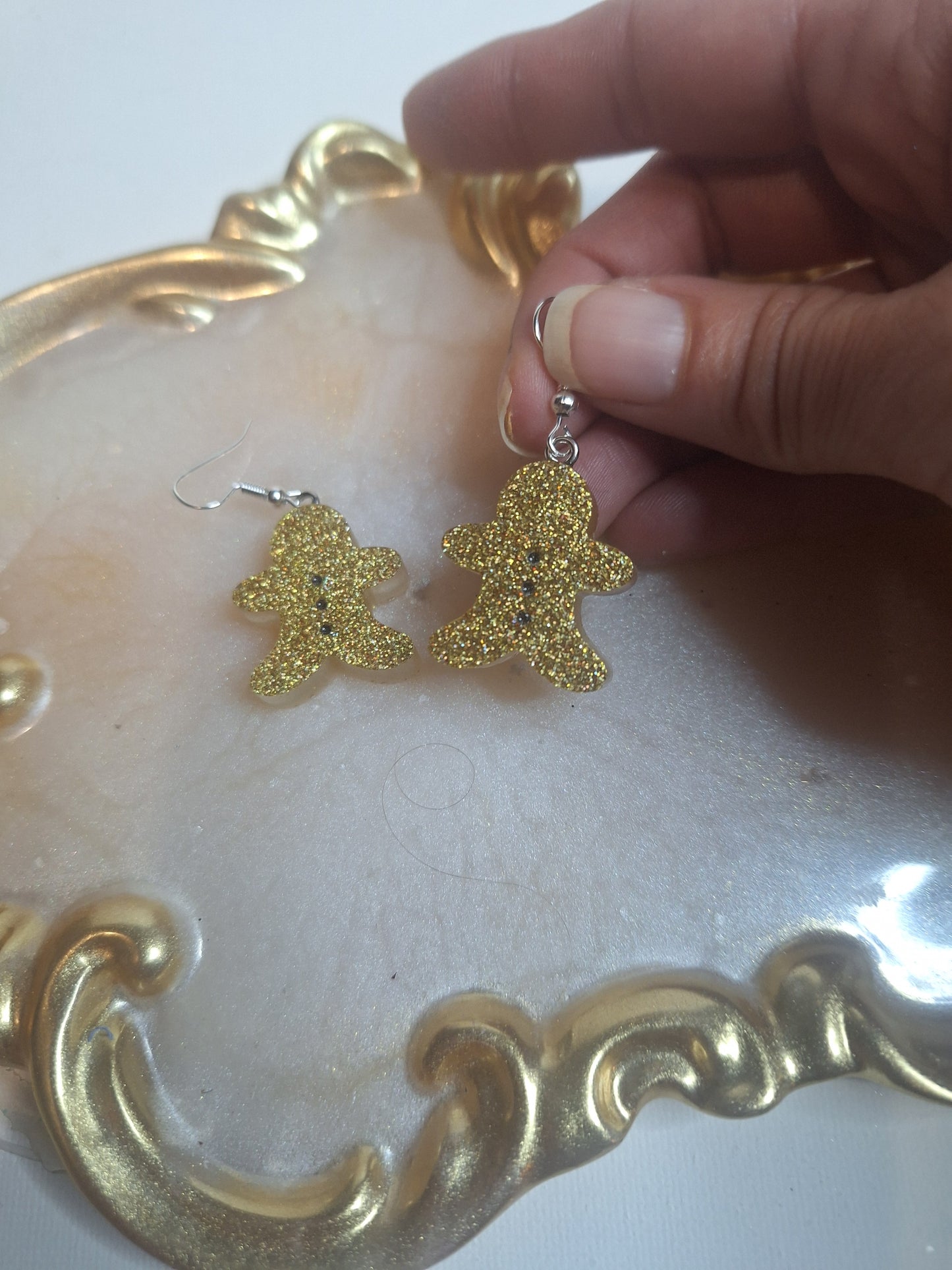 Boucles d'oreilles pain d épices