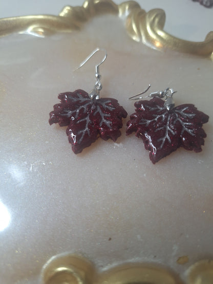 Boucles d'oreilles feuille d érable 🍁