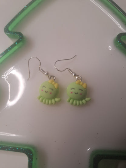 Boucles d'oreilles pieuvre
