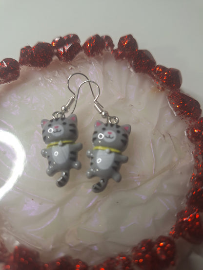 Boucles d'oreilles chat 🐱