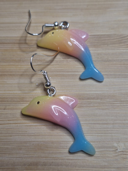 Boucles d'oreilles dauphin