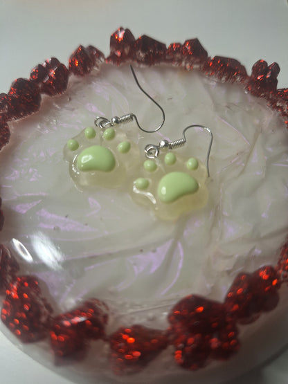 Boucles d'oreilles patte de chat