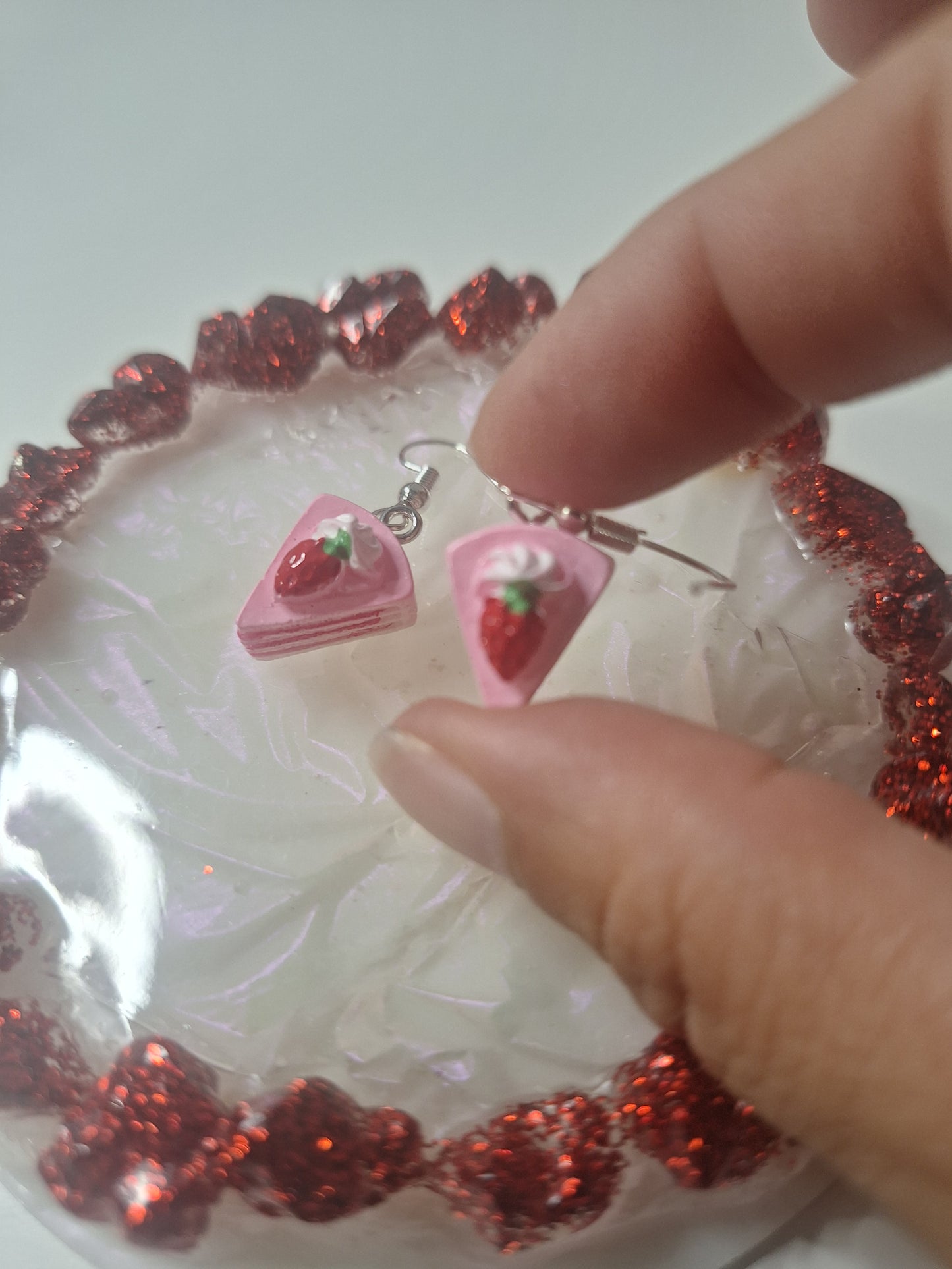 Boucles d'oreilles part de gâteau 🥮