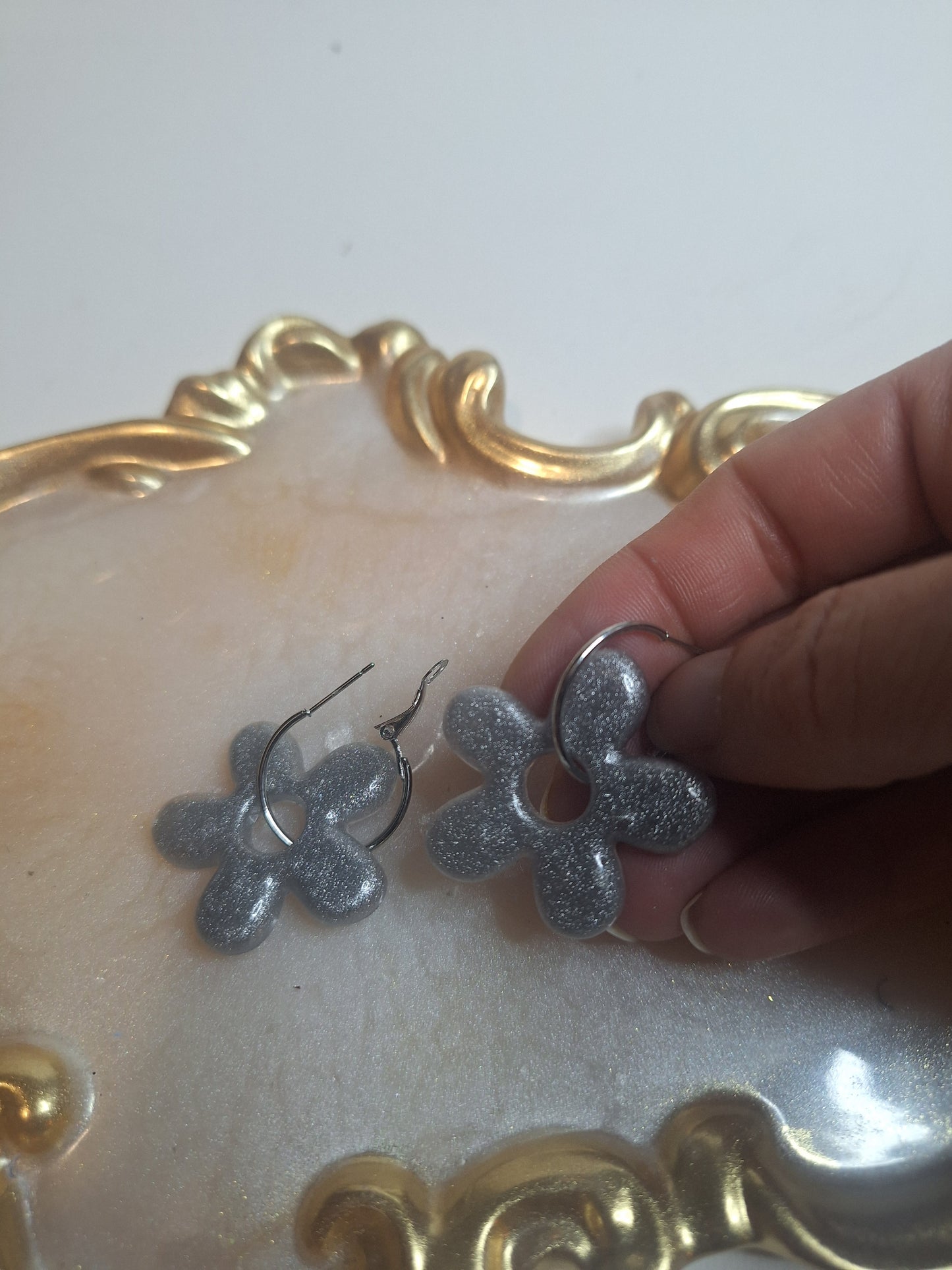 Boucles d oreilles 5 pétales