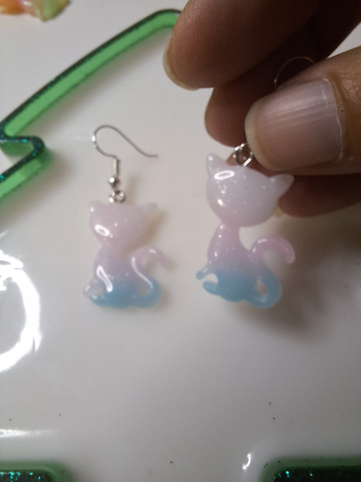 Boucles d'oreilles chat