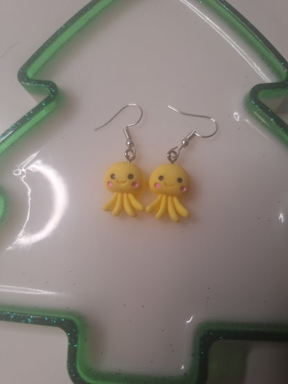 Boucles d'oreilles pieuvre