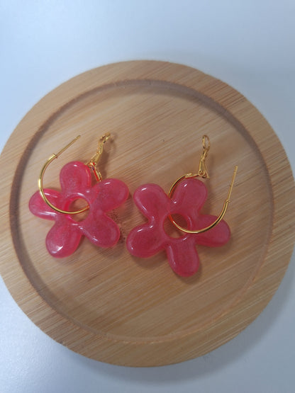 Boucles d oreilles 5 pétales