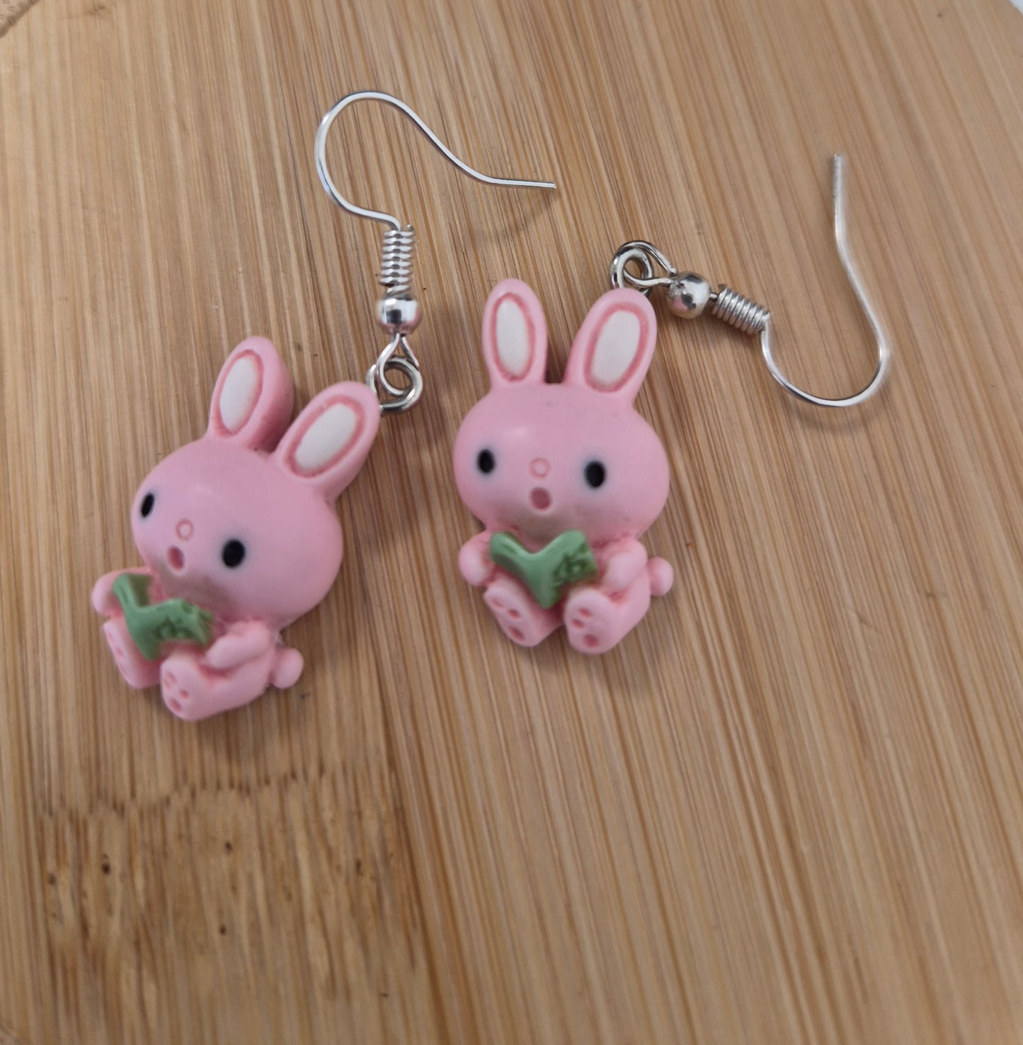 Boucles d'oreilles lapin