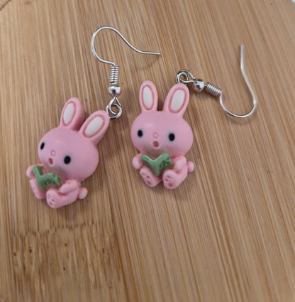 Boucles d'oreilles lapin