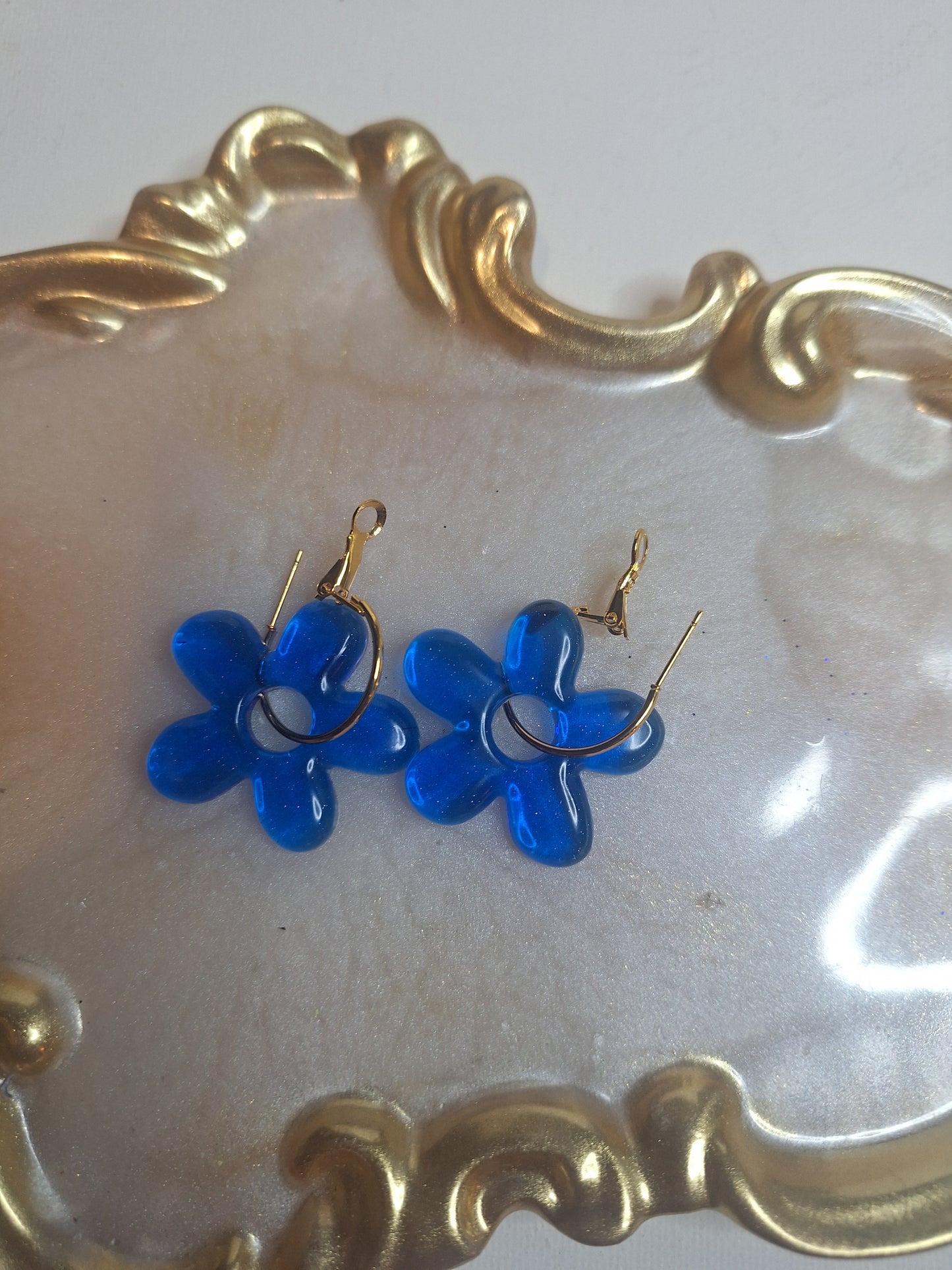 Boucles d oreilles 5 pétales