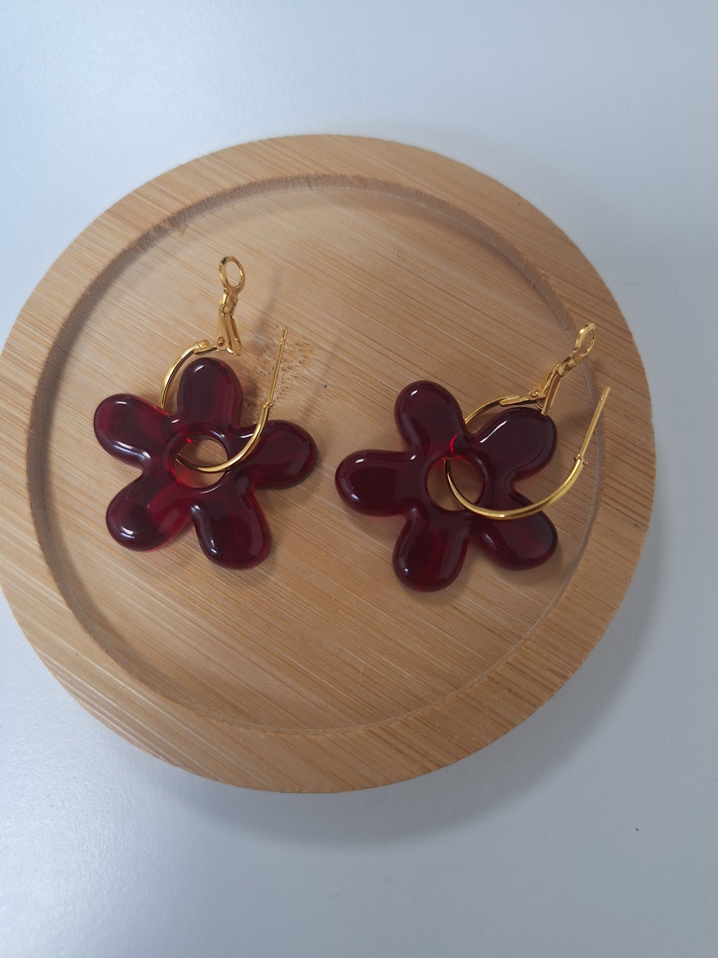 Boucles d oreilles 5 pétales