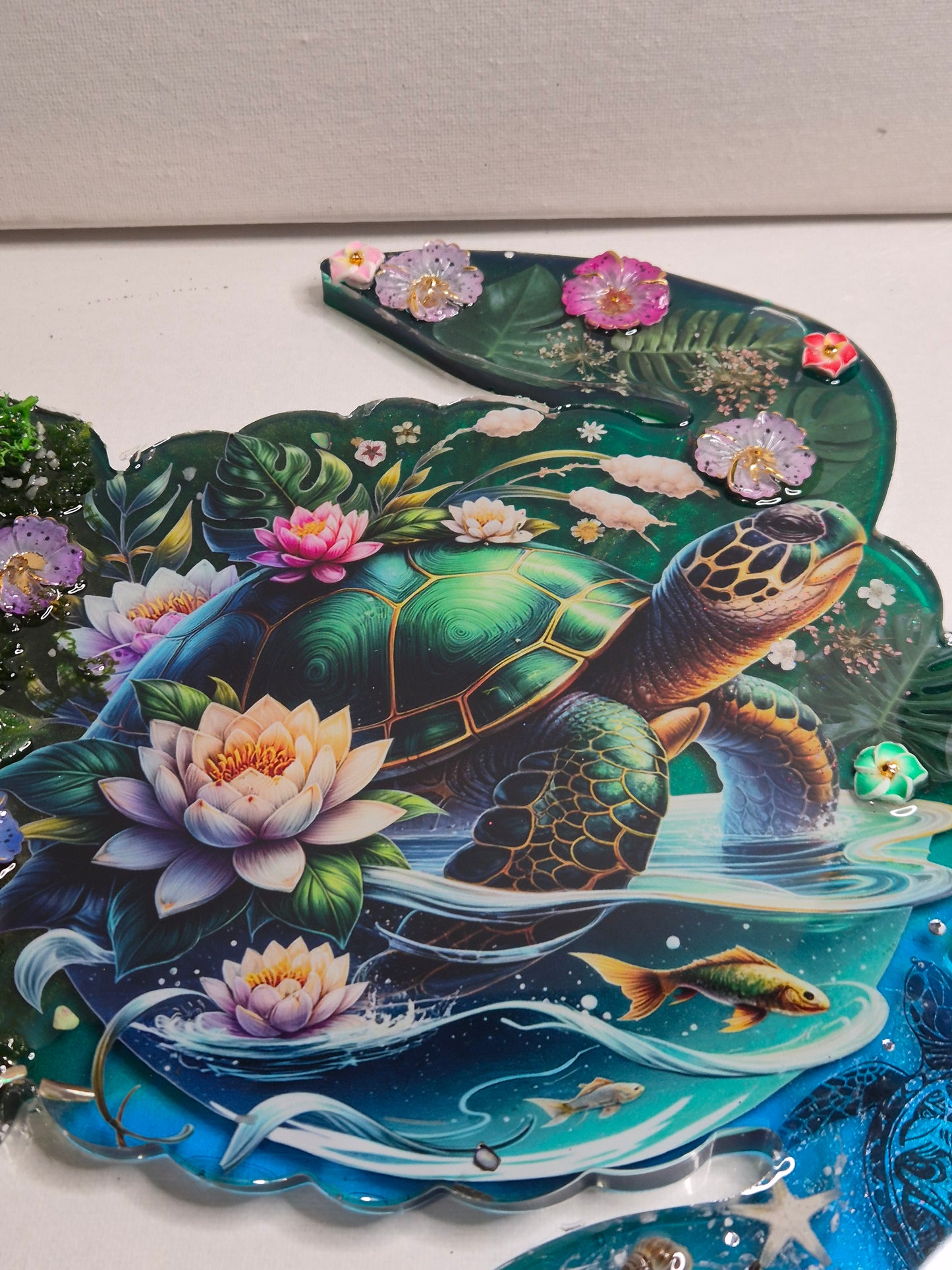 Plateau decoratif tortue