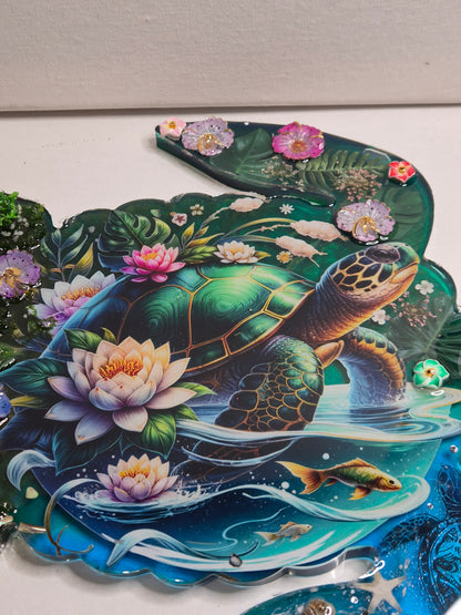 Plateau decoratif tortue