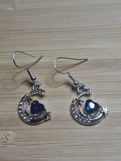 Boucles d'oreilles lune