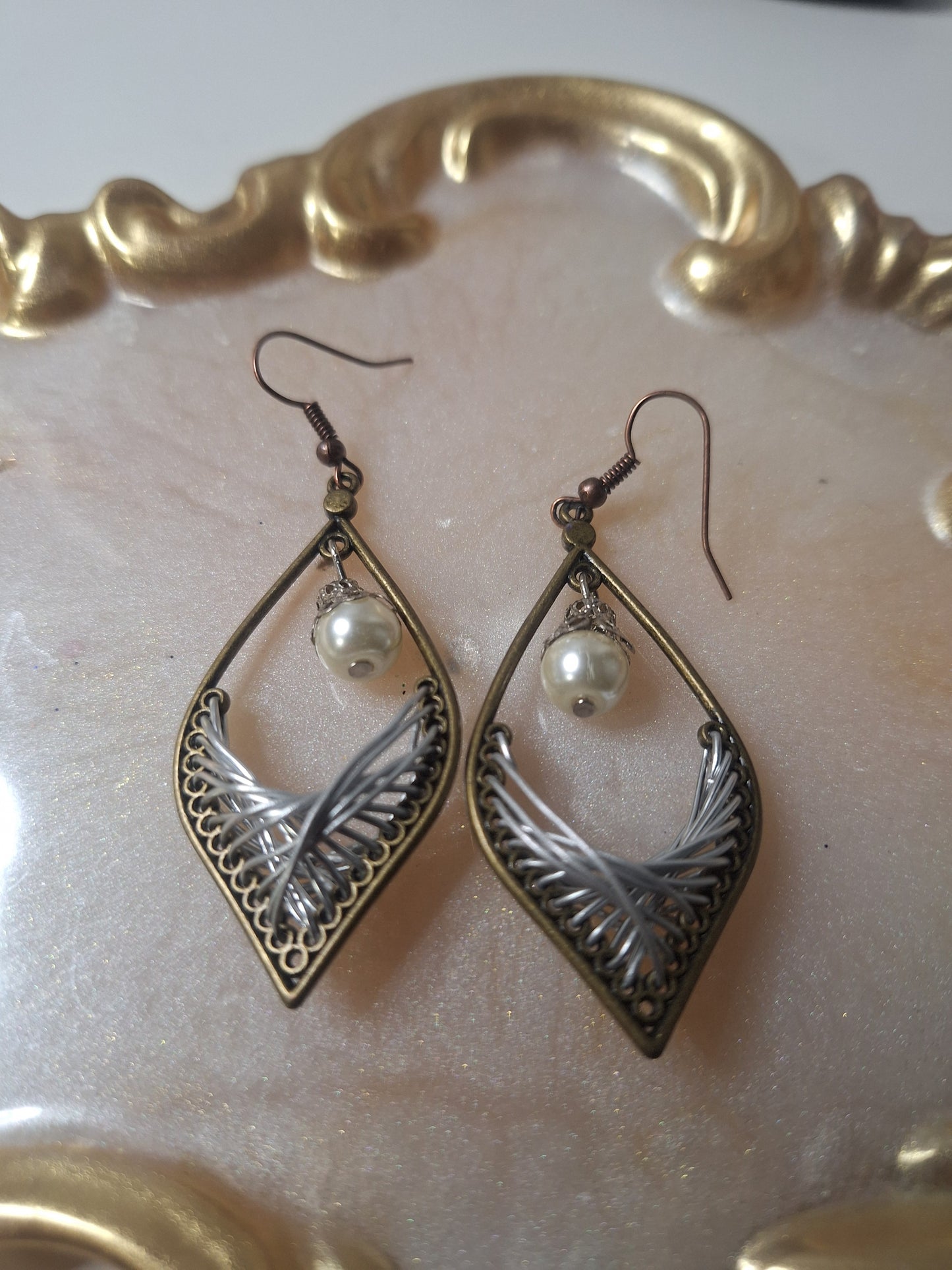 Boucles d'oreilles tressées