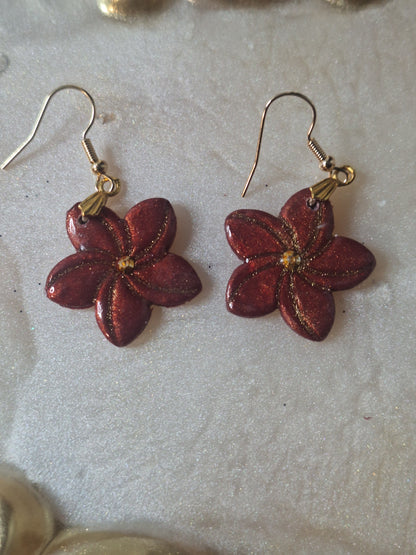 Boucles d'oreilles fleur fleur de tiare
