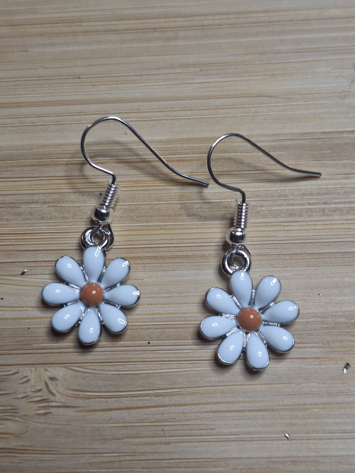 Boucles d'oreilles marguerite