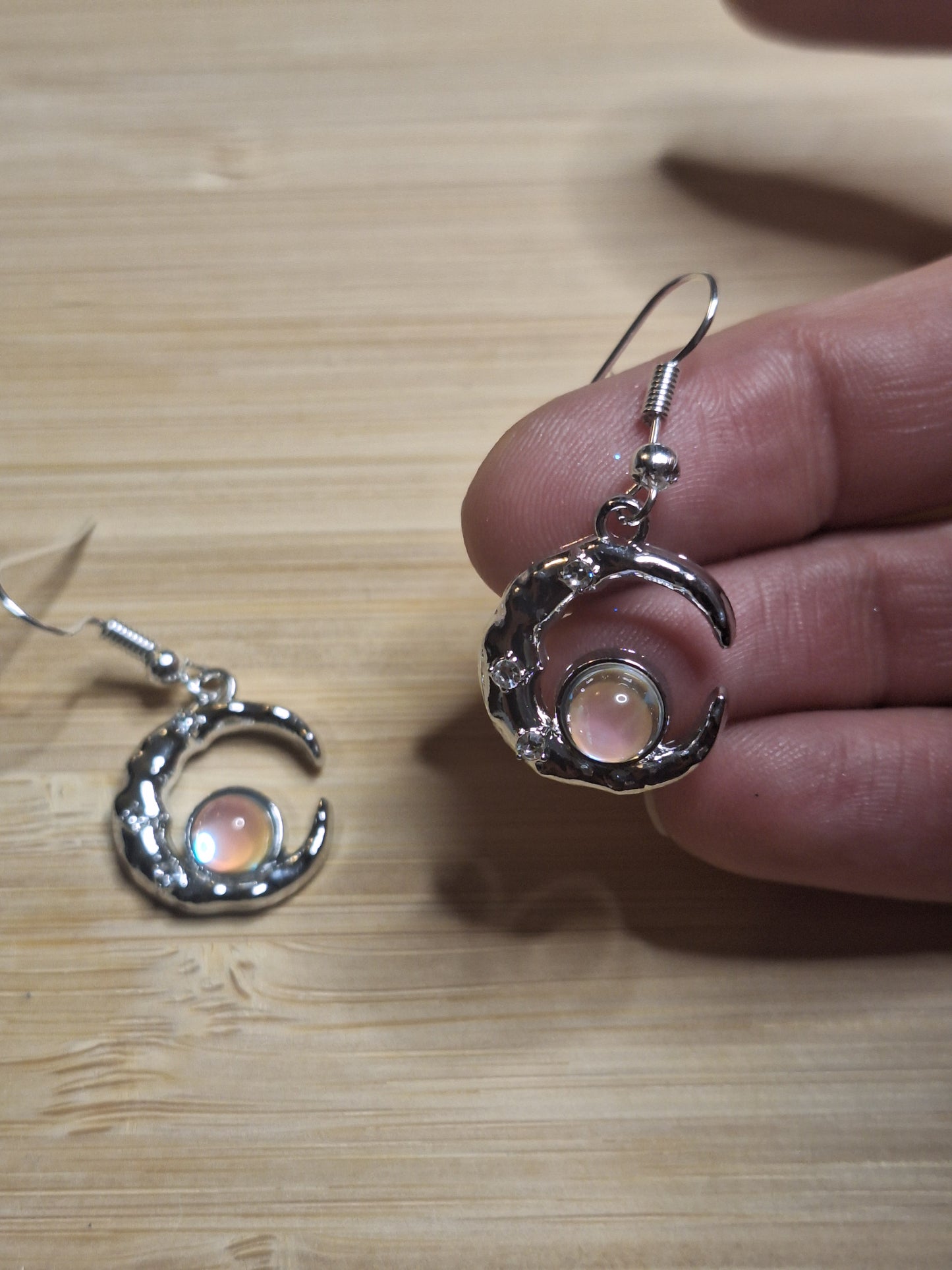 Boucles d'oreilles lune