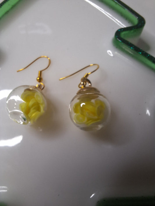 Boucles d oreilles globe fruit