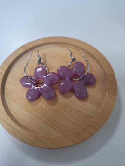 Boucles d oreilles 5 pétales