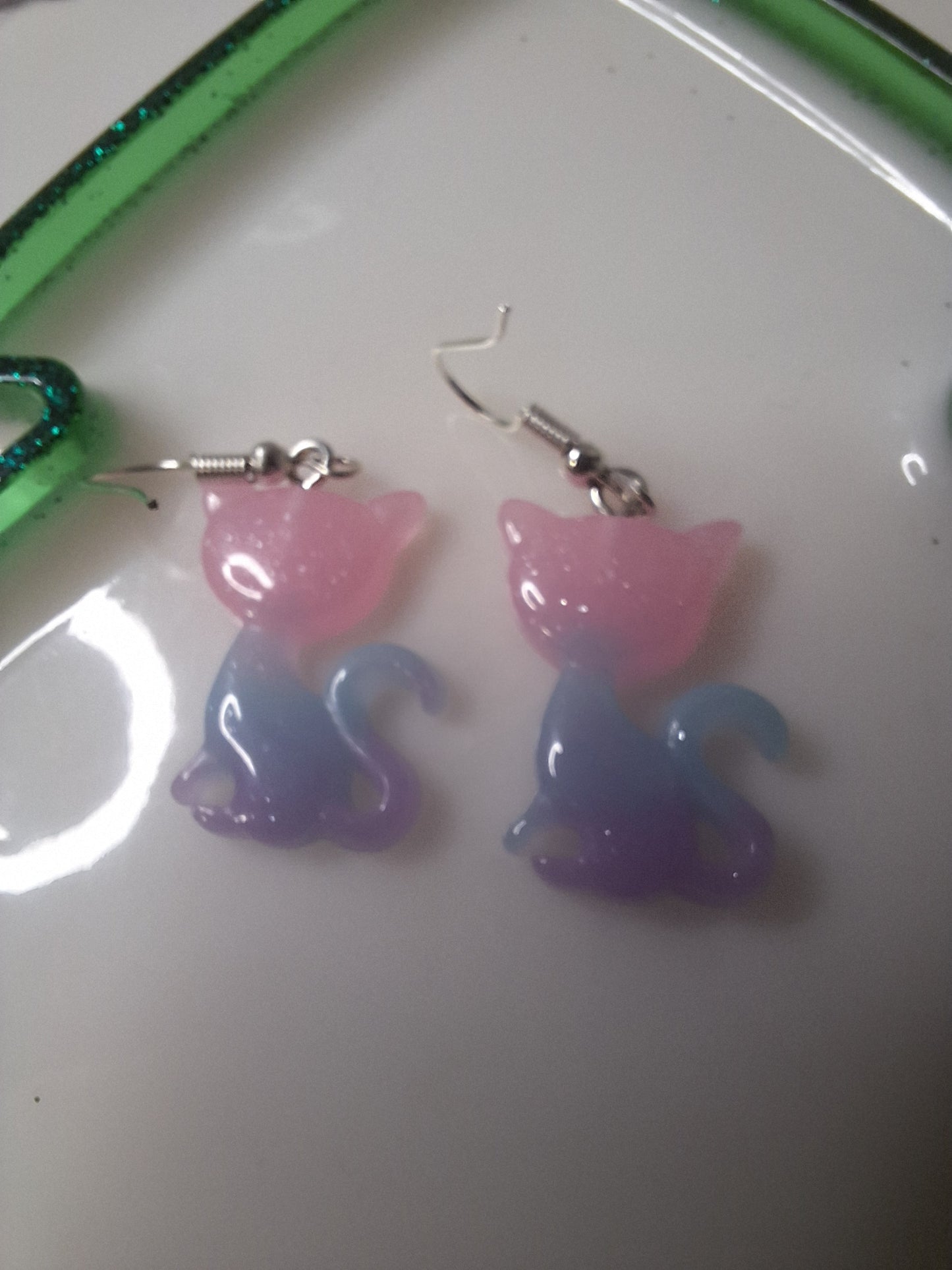 Boucles d'oreilles chat