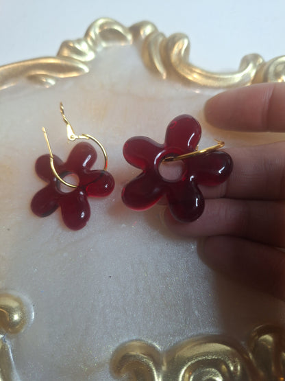 Boucles d oreilles 5 pétales