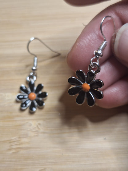 Boucles d'oreilles marguerite
