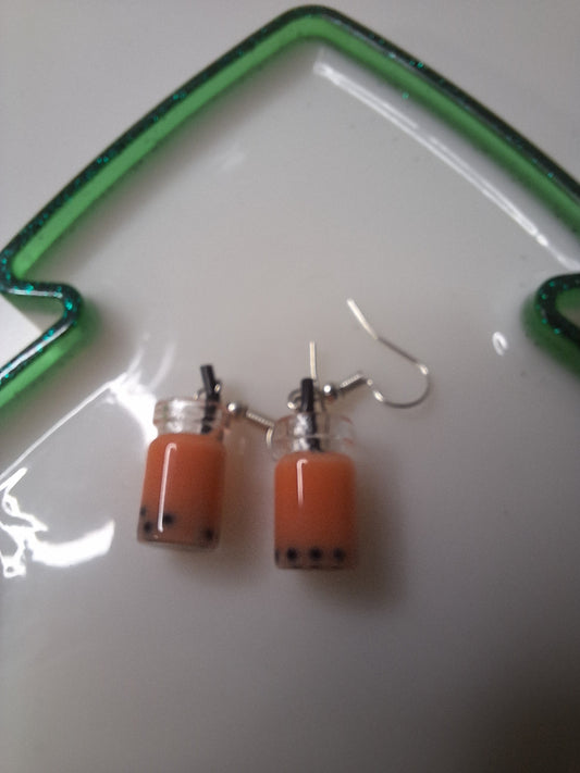 Boucles d'oreilles bubble tea