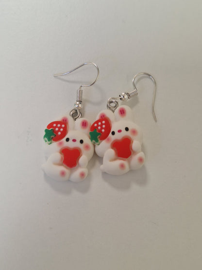 Boucles d'oreilles lapin
