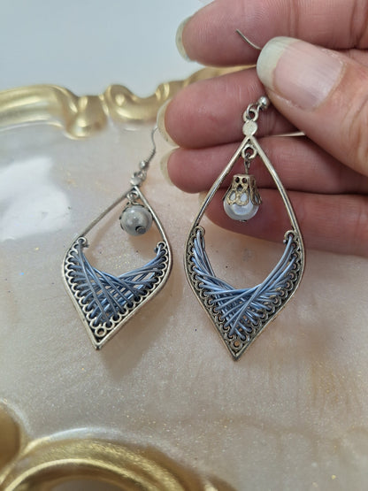 Boucles d'oreilles tressées