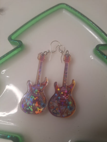Boucles d'oreilles guitare 🎸